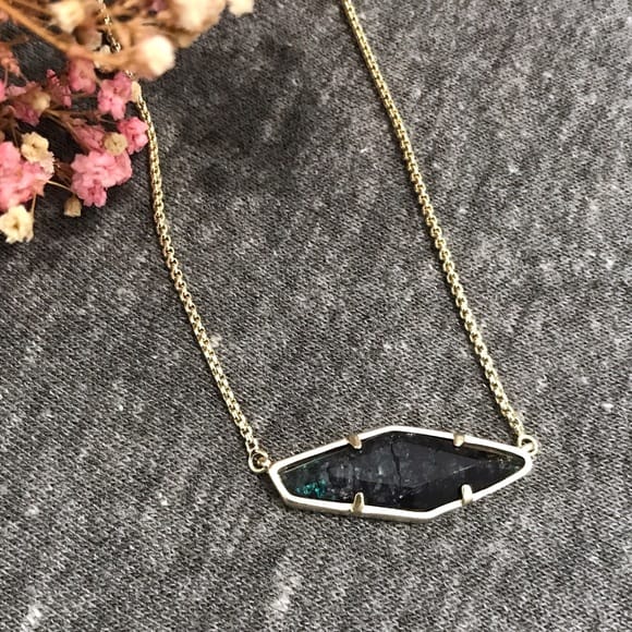 Black and Gold Kendra Scott Necklace